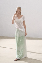 Green Lace Holiday Skirt